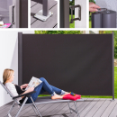XL Seitenmarkise  ProPlus 5.0 160 x 450 cm Anthrazit / Vertikalmarkise für Terrasse und Balkon (B-Ware)