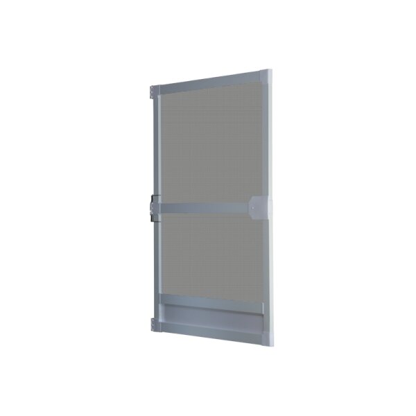 Insektenschutztür Bausatz 100 x 210 cm "Basis" (kürzbar) Alu-Rahmen weiß
