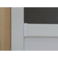 Insektenschutztür Bausatz 100 x 210 cm "Basis" (kürzbar) Alu-Rahmen weiß
