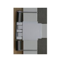 Insektenschutztür Bausatz 100 x 210 cm "Basis" (kürzbar) Alu-Rahmen weiß