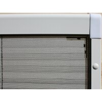 Insektenschutz Plissee für Dachfenster 110 x 160 cm (kürzbar) Alu weiß