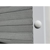 Insektenschutz Plissee für Dachfenster 110 x 160 cm (kürzbar) Alu weiß