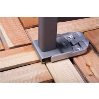 Seitenmarkise für Balkon / Terrasse L: 300cm / H: 200cm - Farbe: Creme / Beige